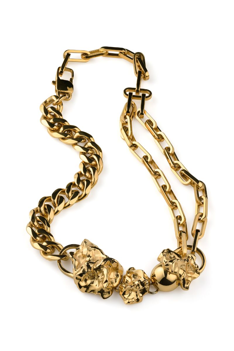 Halley Golden Grand Necklace - Scandinavian Design Jewelry - Sagen Sweden