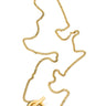 Luna Nova Golden Necklace - Scandinavian Design Jewelry - Sagen Sweden
