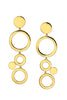 Luna Nova Golden Earrings - Scandinavian Design Jewelry - Sagen Sweden
