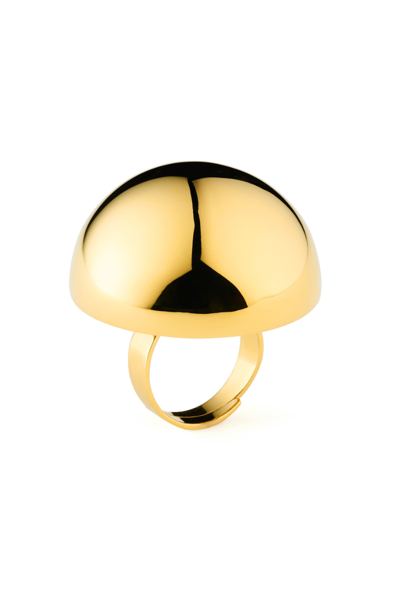 Uno Magna Golden Ring - Scandinavian Design Jewelry - Sagen Sweden