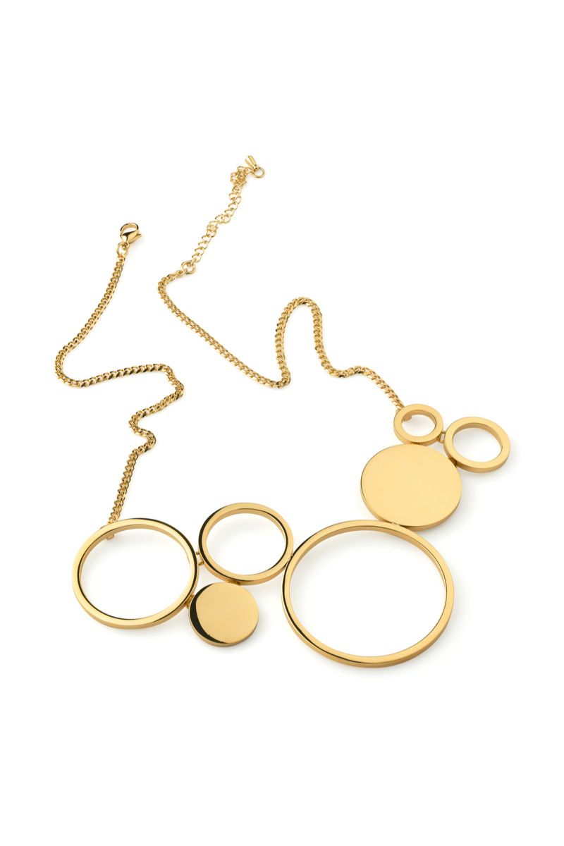 Luna Nova Golden Grand Necklace - Scandinavian Design Jewelry - Sagen Sweden