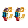 Prisma Golden Imperatrix Earrings - Scandinavian Design Jewelry - Sagen Sweden