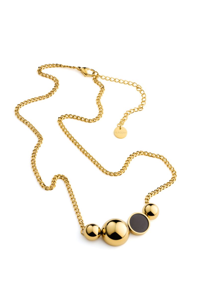 Solar Golden Necklace - Scandinavian Design Jewelry - Sagen Sweden