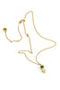 Future Is Female Golden Jade Necklace - Scandinavian Design Jewelry - Sagen Sweden