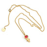 Future Is Female Golden Fucsia Necklace - Scandinavian Design Jewelry - Sagen Sweden