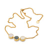 Swedish Grace Golden Rotate Necklace - Scandinavian Design Jewelry - Sagen Sweden