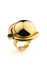 Satellite Golden R4 Ring - Scandinavian Design Jewelry - Sagen Sweden