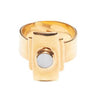 Modernista Zenit Golden Ring - Scandinavian Design Jewelry - Sagen Sweden