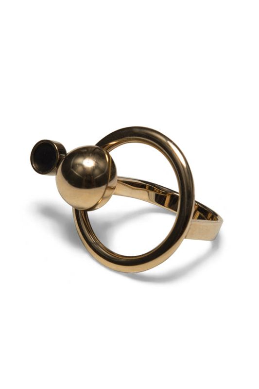 Satellite Golden R3 Ring - Scandinavian Design Jewelry - Sagen Sweden