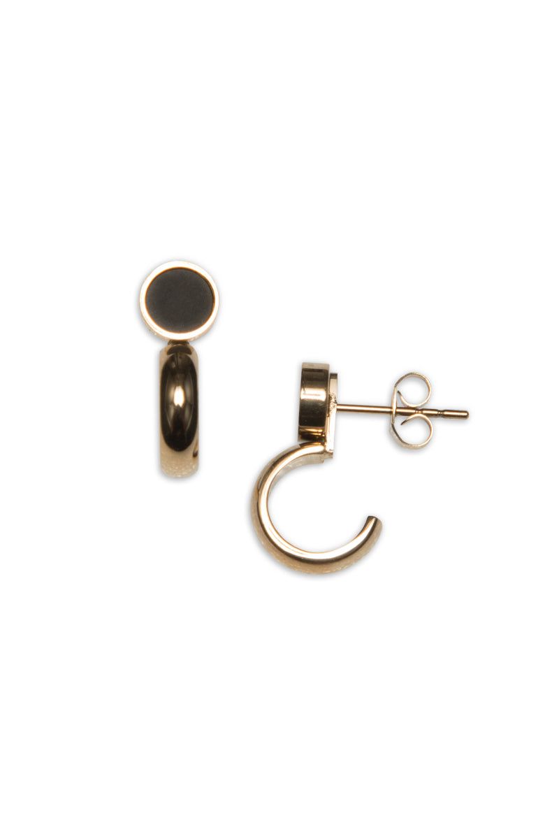 Satellite Golden Earrings - Scandinavian Design Jewelry - Sagen Sweden