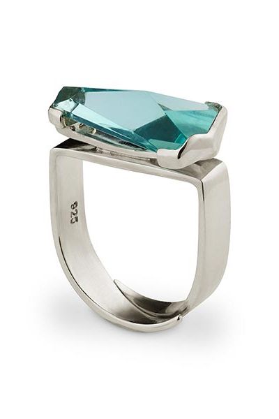 Prisma Aqua Gala Ring - Scandinavian Design Jewelry - Sagen Sweden