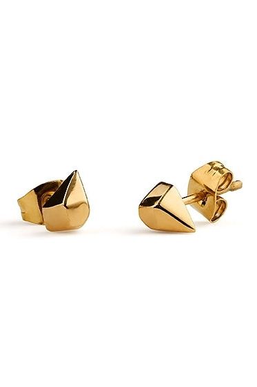 Juno Golden Earrings - Scandinavian Design Jewelry - Sagen Sweden