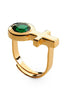 Future Is Female Golden Jade Ring - Scandinavian Design Jewelry - Sagen Sweden