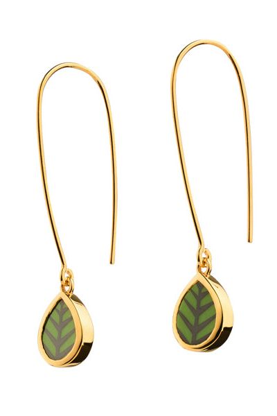 Berså Exclusive Golden Long Earrings - Scandinavian Design Jewelry - Sagen Sweden