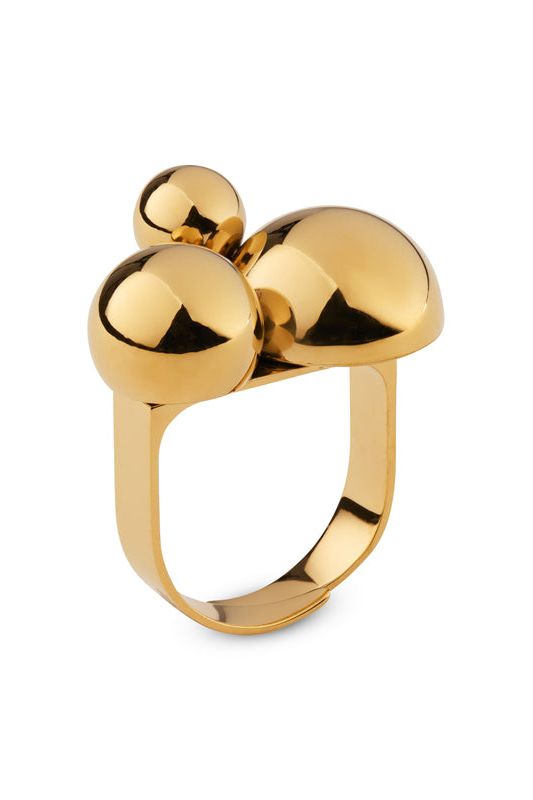 Solar Golden Cluster Ring - Scandinavian Design Jewelry - Sagen Sweden