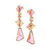 Prisma Fucsia Golden Gala Earrings