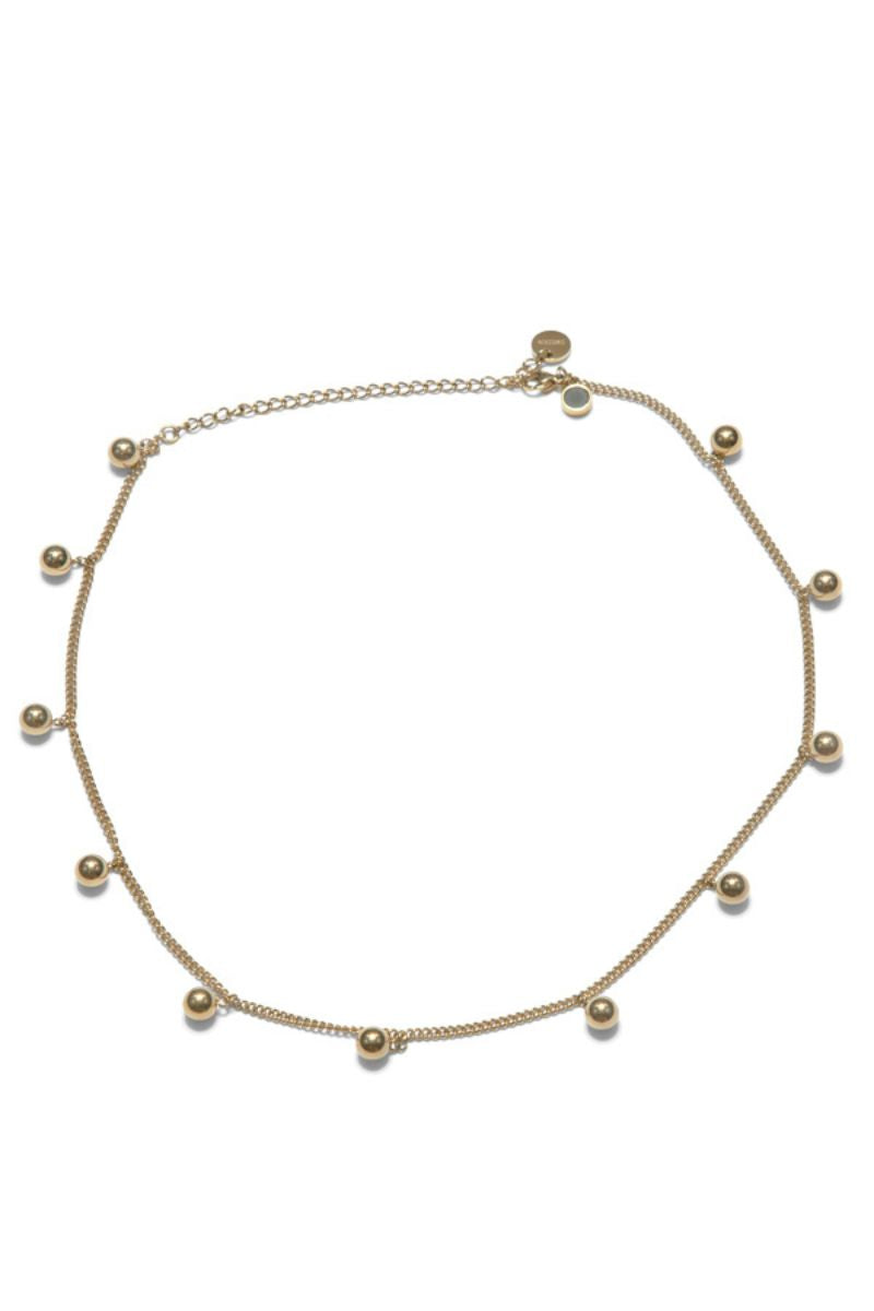 Solar Golden charm necklace - Scandinavian Design Jewelry - Sagen Sweden