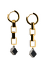 Juno Golden Chain Earrings - Scandinavian Design Jewelry - Sagen Sweden