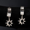 Silver Star Hoops - Scandinavian Design Jewelry - Sagen Sweden