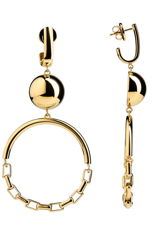 Solar Golden Statement Earrings - Scandinavian Design Jewelry - Sagen Sweden
